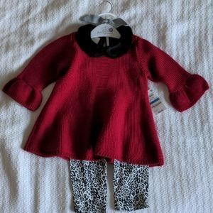 NWT First impressions Christmas outfit 24 months